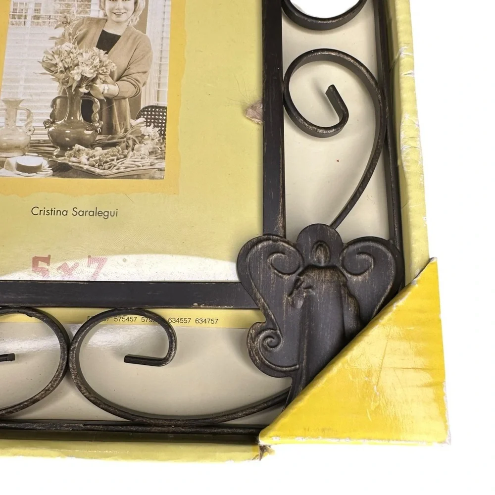 New Casa Christina Saralegui Collection Photo Frame Home Decor 5x7 Rustic Cross